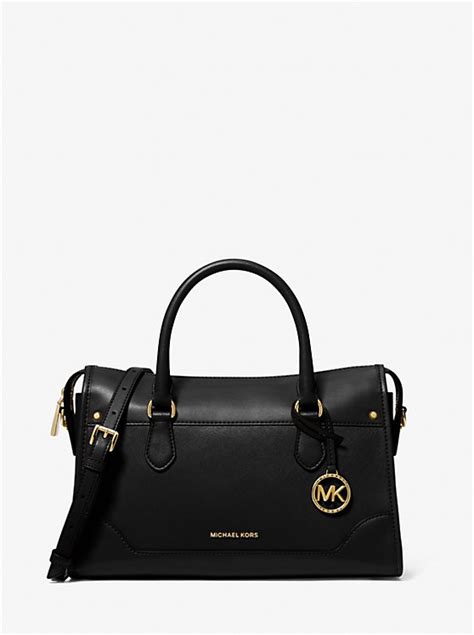 michael kors harrison medium leather satchel|macy's michael kors.